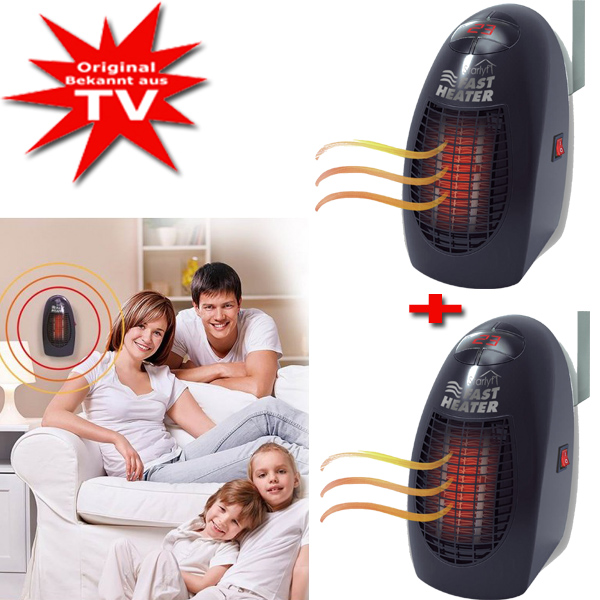 STARLYF FAST HEATER DELUXE C/TELECOMANDO BIANCA Mini stufetta compatta 350  KW VISTO IN TV - Bricocenter