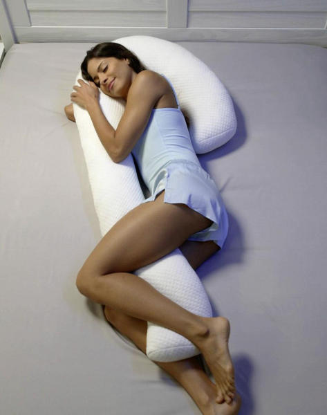 Dreamolino SwanPillow Oreiller ergonomique pour dormir sur le côté