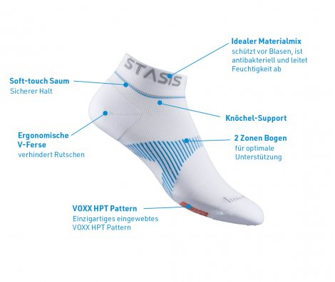 Neuro Socks Athletic NoShow Weiss - Grösse L