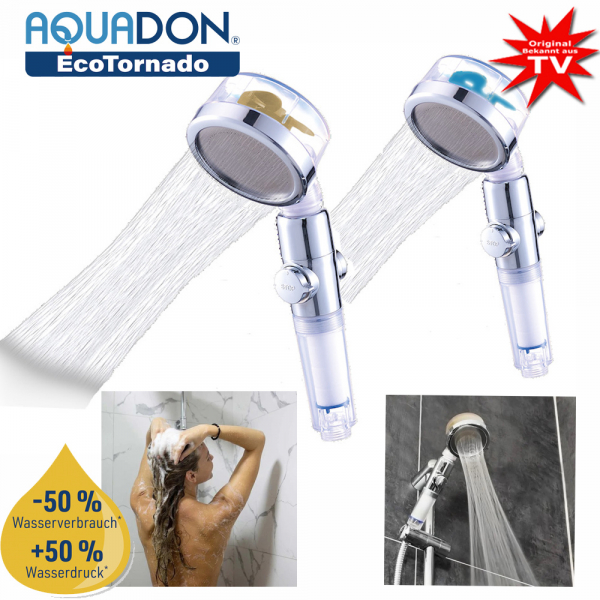 Aquadon EcoTornado shower head - known from the Mediashop TV advert