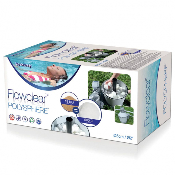 Bestway Flowclear Filterbälle Waschbar 100% aus PET