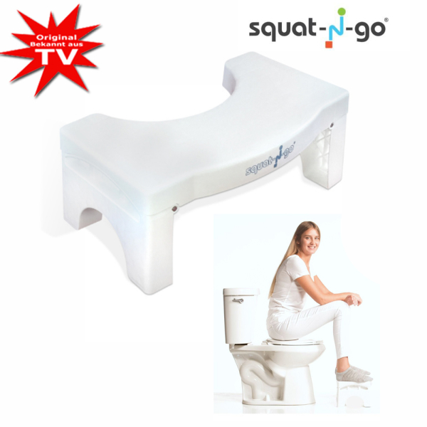 Tabouret de toilette pliable Squat-n-Go - pour une position assise saine