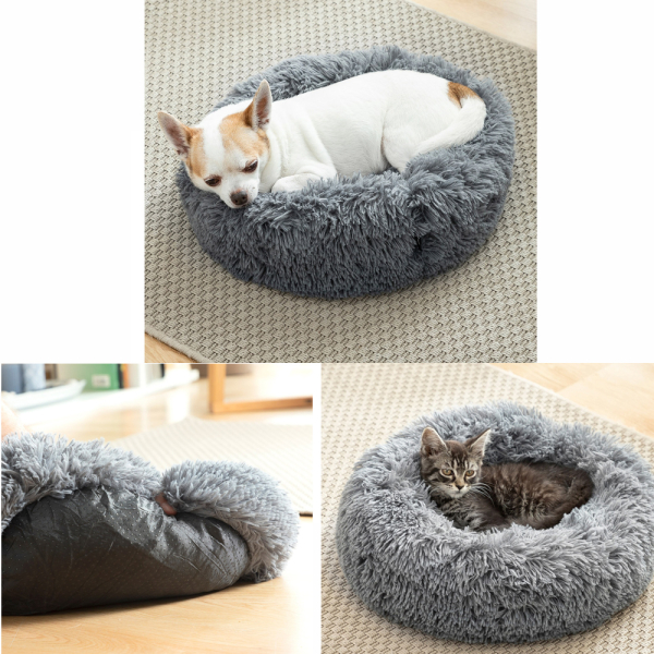Anti-stress pet bed - cosy, fluffy, cuddly and ultra-lightweight