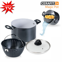 Genius Cerafit Magic Pot Kochtopf-Set 24cm mit Siebeinsatz