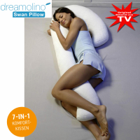 Dreamolino SwanPillow Oreiller ergonomique pour dormir sur le côté